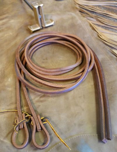 leather reins 3/8 inch
